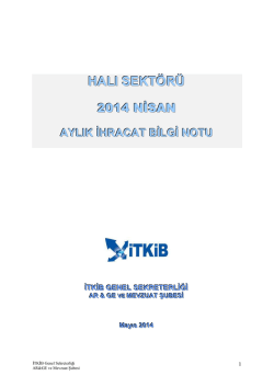 Halı İhracat Değerlendirme Notu