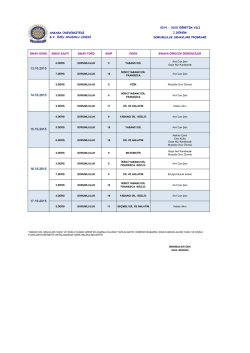 2014 - 2015 &ouml;ğretim yılı ankara &uuml;niversitesi ı.d&ouml;nem gv &ouml;zel anadolu