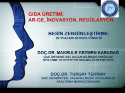 Besin zenginleştirme - İstanbul Sağlık ve Beslenme Bienali