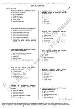 A&Ouml;F Diplomasi Tarih | 2014 Ara Sınav İNDİR