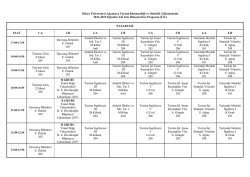 Düzce Üniversitesi Akçakoca Turizm İşletmeciliği ve Otelcilik