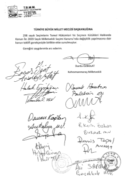 Kanun Teklifinin Metni - T&uuml;rkiye B&uuml;y&uuml;k Millet Meclisi