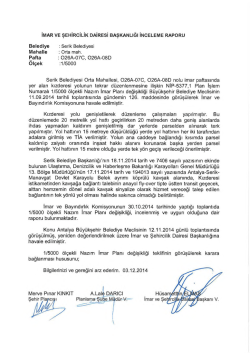 G&uuml;ndemin 26.Maddesi - Antalya Belediyesi