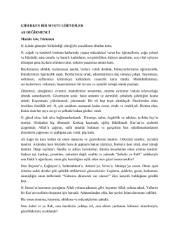 Giderken Bir Muştu Gibiydiler - Ali DEĞİRMENCİ