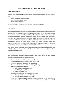 Martı Grubu &Ccedil;evre Politikası