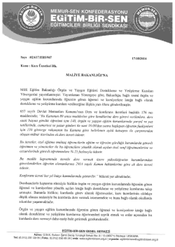 Maliye Bakanlığına G&ouml;nderilen Yazıyı G&ouml;r&uuml;nt&uuml;lemek