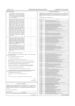 Ek: Ticaret Sicilinden Resen Silinen Firmalar