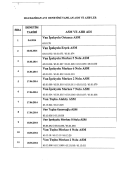 ASM VE AHB ADI Van İpekyolu Ortanca ASM Van tpekyolu Er&ccedil;ek