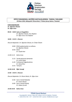 Difüz Parankımal Akciğer Hastalıklarında Tanısal Yaklaşım