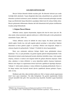 gelişim d&ouml;nemleri - Yenimahalle Pınar İlkokulu