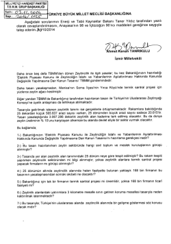 MlLiJYEr&ccedil;i HAREKET PARTisl TBMM. GRUP BAŞKANLlĞı Tarih&icirc;