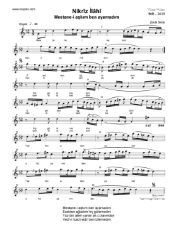 Mestanei aşkım ben ayamadım