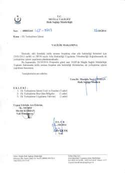 ek yerleştirme oluru - Muğla Halk Sağlığı M&uuml;d&uuml;rl&uuml;ğ&uuml;