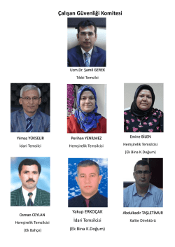 2-&ccedil;alışan g&uuml;venliği komitesi