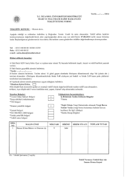 İ.&Uuml;. Nadir Eserler K&uuml;t&uuml;phanesi Hassas Klima Bakım Onarımı işi ile