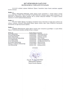 BE&Uuml; M&Uuml;HENDİSLİK FAK&Uuml;LTESİ V