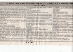 &scaron;atılmasına karar verilen tasınmazın cinsi, nlteligi