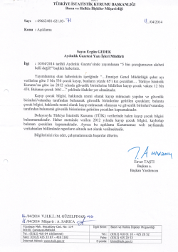 Aydınlık Gazetesi Yazı İşleri Müdürü, Ergün GEDEK