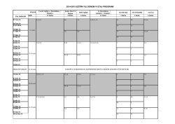 2014-2015 Donem 6 staj program