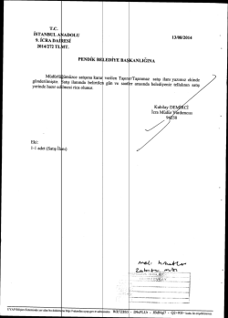 T.c. İSTANBUL A1 9. İCRA DAİ] 2014/272 TL