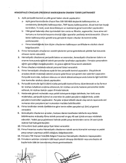 HEMoDiYALiz ciHAzLARı (FRElseNıus MARKA)BAı&lsaquo;ıM oNARıM