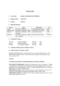 &Ouml;ZGE&Ccedil;MİŞ - Girne Amerikan &Uuml;niversitesi