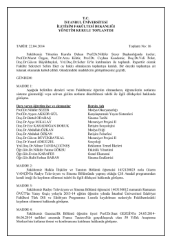 Fgaf gafg afg - İstanbul Üniversitesi | İletişim Fakültesi