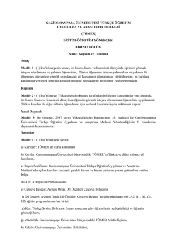 t&ouml;mer - Gaziosmanpaşa &Uuml;niversitesi
