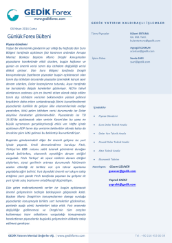 G&uuml;nl&uuml;k Forex B&uuml;lteni