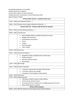 Asya Belediye Başkanları Forumu (AMF) D&ouml;rd&uuml;nc&uuml; - UCLG-MEWA