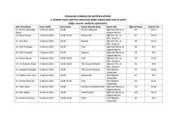 PEDAGOJİK FORMASYON SERTİFİKA EĞİTİMİ 2. DÖNEM YILDIZ