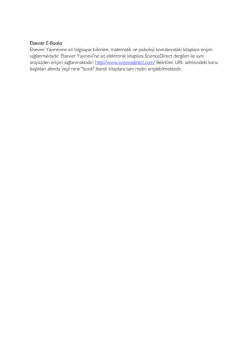 Elsevier E-Books Elsevier Yayınevine ait bilgisayar bilimleri