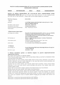 maliye ve sağlık bakanlığına ait a2-a4-a6