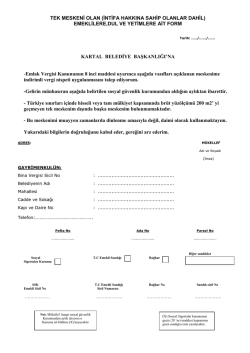 Emeklilere, Dul Ve Yetimlere Ait Form