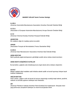 Teknik Terimler S&ouml;zl&uuml;ğ&uuml; - Ak