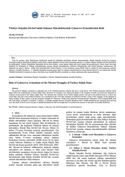 Mevl&uuml;t G&Uuml;NLER - KM&Uuml; Sosyal ve Ekonomik Araştırmalar Dergisi