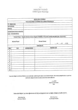 3) M&uuml;d&uuml;r Yardımcısı olarak g&ouml;revlendirilmeyenlerin başvuru formu
