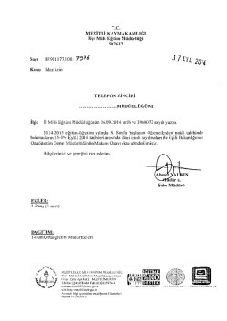.1] in 2014 - mersin - mezitli ilçe millî eğitim müdürlüğü