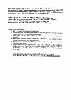 1 adet Sap2000 v14 ADV to v16 Ultimate (10 user network)
