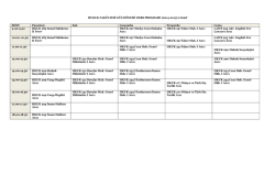 2014-2015 hukuk fak&uuml;ltesi ders programı (2. sınıf) (16.09.2014)