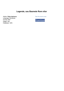 Legende, sau Basmele Rom nilor by Petre Ispirescu pdf