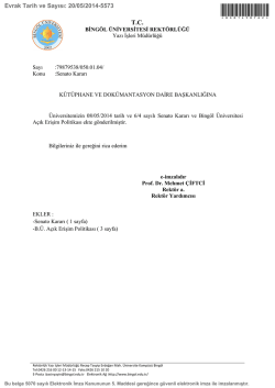 A&ccedil;ık Erişim Politikası