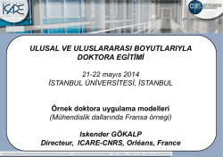 Örnek Doktora Uygulama Modelleri