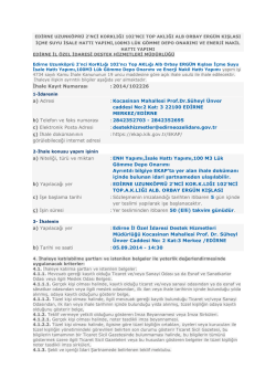 Kocasinan Mahallesi Prof.Dr.S&uuml;heyl &Uuml;nver caddesi No:2 Kat: 3