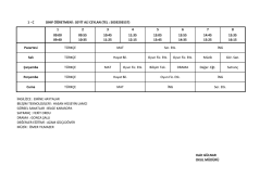 1 - C SINIF ÖĞRETMENİ : SEYİT ALİ CEYLAN (TEL : 5059293557