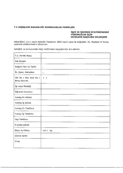 Isci statusundekiler icin erteleme Formu