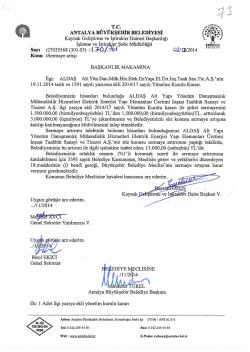 Gündemin 73.Maddesi - Antalya Belediyesi