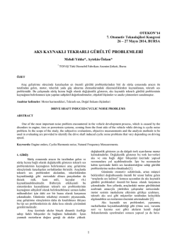 Aks Kaynaklı Tekrarlı Ses Problemleri