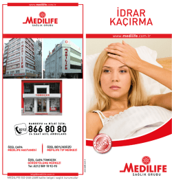 Broşürü Gürüntüle - Medilife Sağlık Grubu