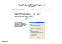 SMART Board EĞİTİMLERİ(s&uuml;r&uuml;m:10)